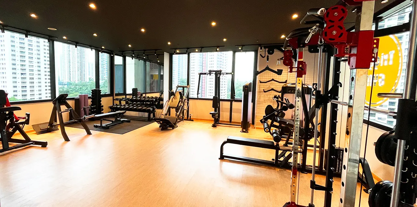 ジムでのトレーニング風景4